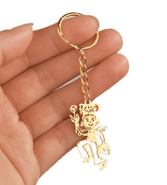 Custom jewelry from drawing suppliers personalised key rings bulk factory customised name keychain manufacturers